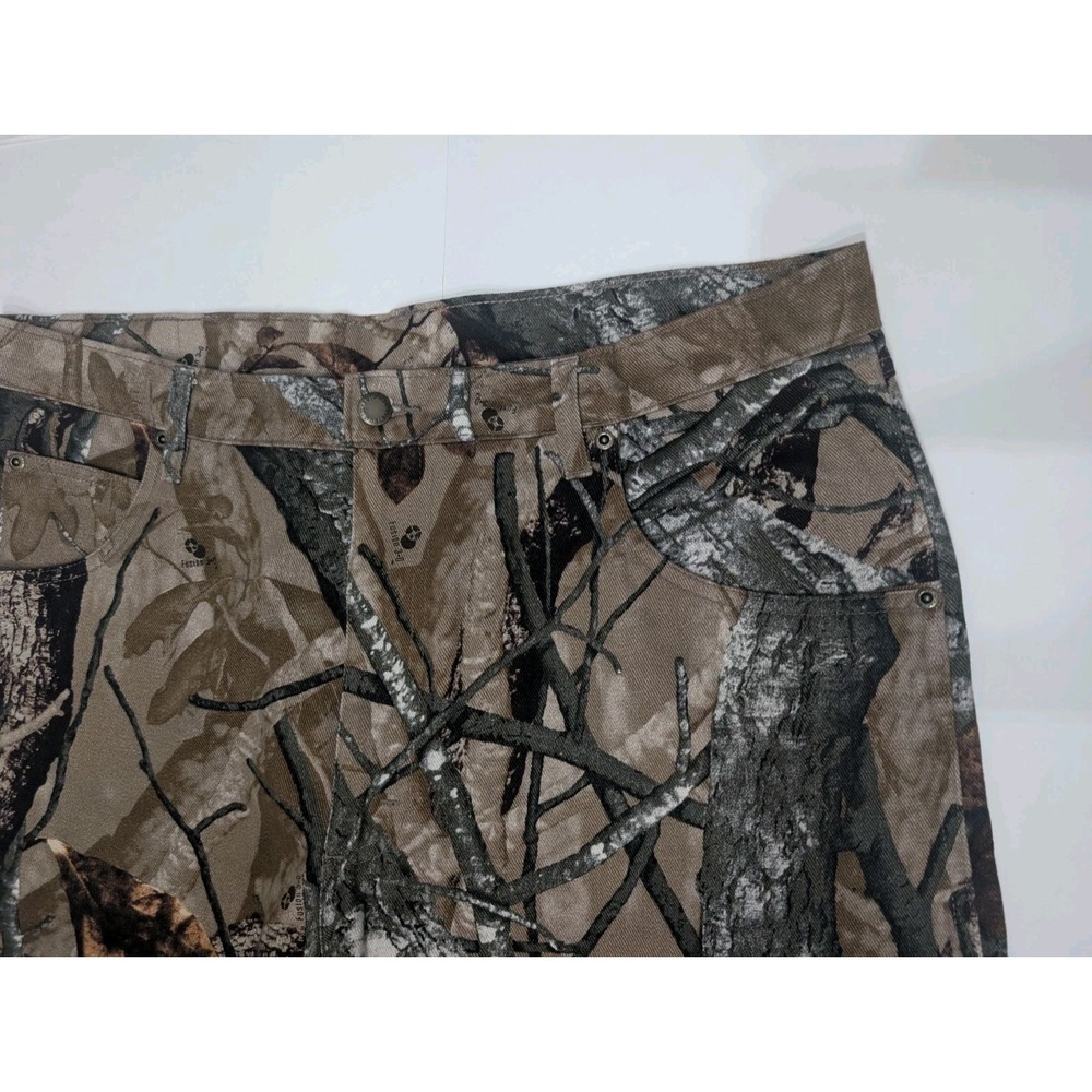 Wrangler Reeltree Fusion 3D Camo Jeans Mens 38x30 Double Knee Hunting 97GR1FS - Picture 6 of 11